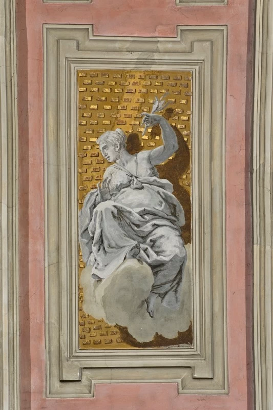 Gaetano Zompini - figura allegorica femminile, Chiesa di S. Nicola da Tolentino, Venezia 1